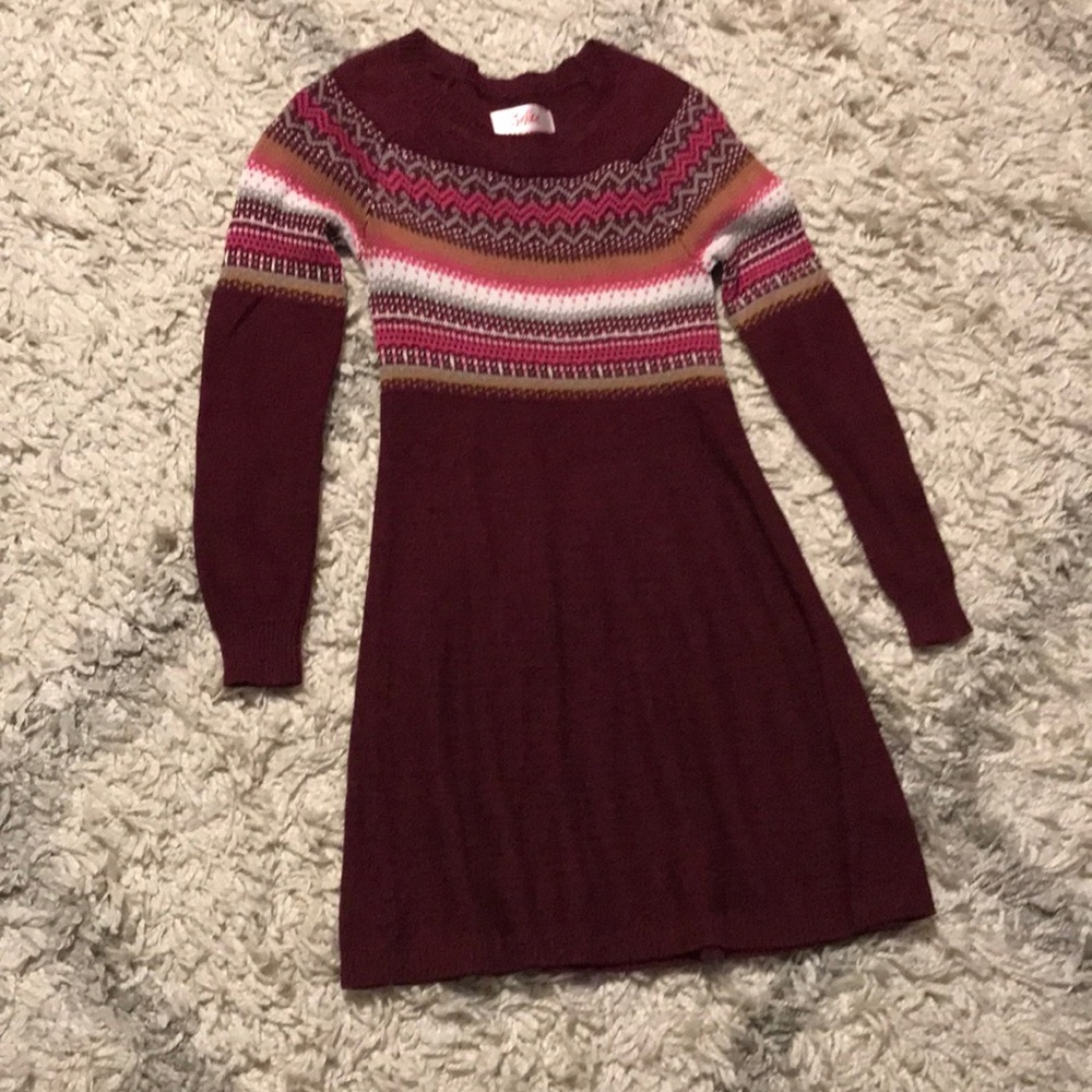 Girls Justice sweater dress size 10
